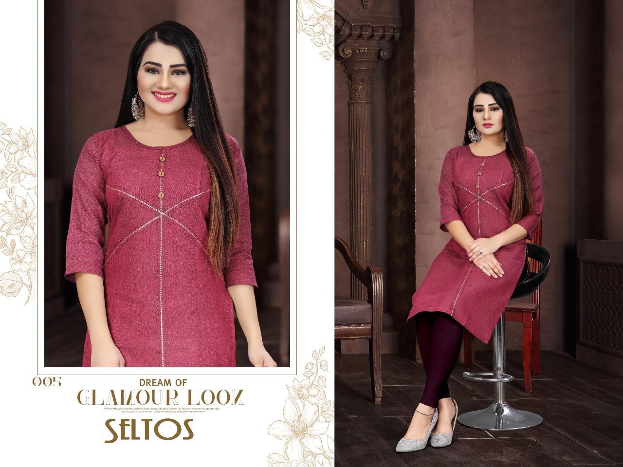 Aagya Seltos Latest Fancy Designer Casual Wear Kurti Collection